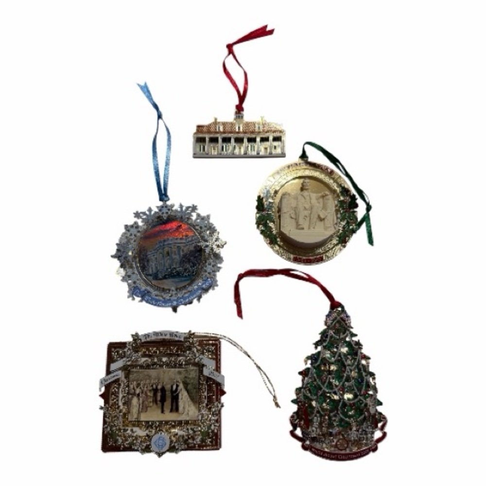 White House Historical Ornaments Lot‎ of 5